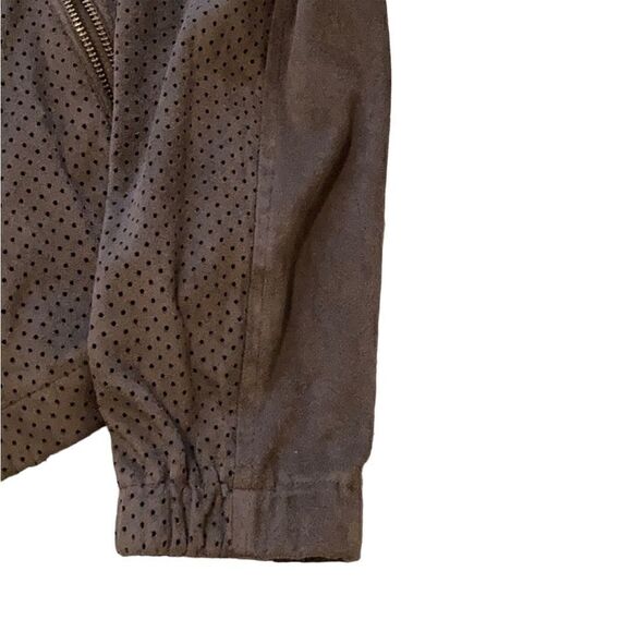 VIGOSS Faux Suede Jacket with Vent Holes - Picture 2 of 5